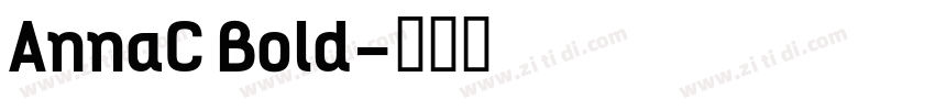 AnnaC Bold字体转换